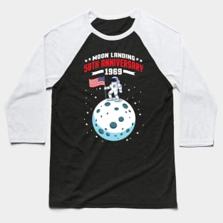 Apollo 11 50th Anniversary Moon Landing 1969 - 2019 Baseball T-Shirt